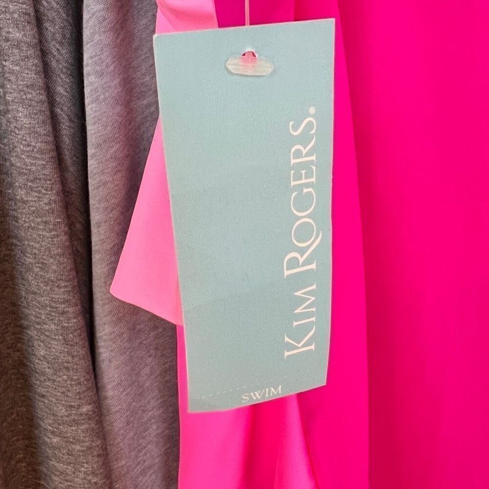 Kim Rogers Ruffled Tankini Top Pink Shades Size  Medium New With Tags - Picture 12 of 14